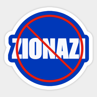 🚫 Zionazi - Front Sticker